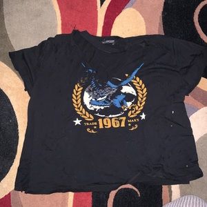 Distressed rocker tee from fashion nova